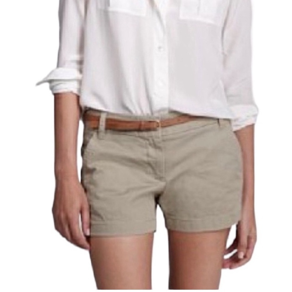 5/$18 J CREW Khaki Shorts Size 2